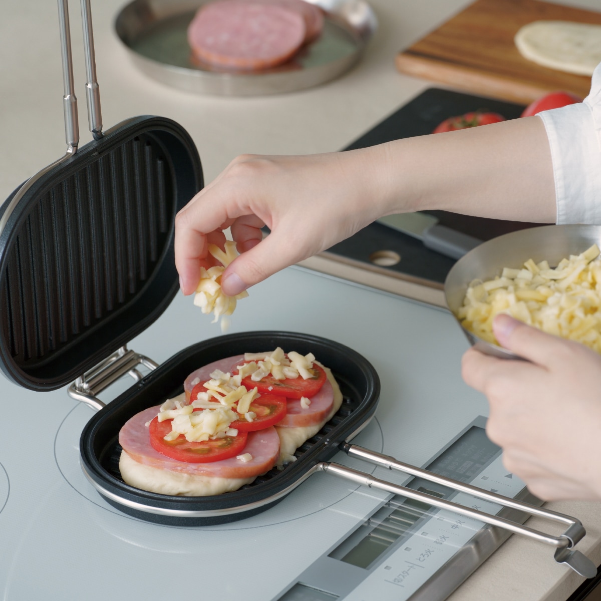 家事問屋 パニーニパン ホットサンドメーカー ホットサンド ホットパン