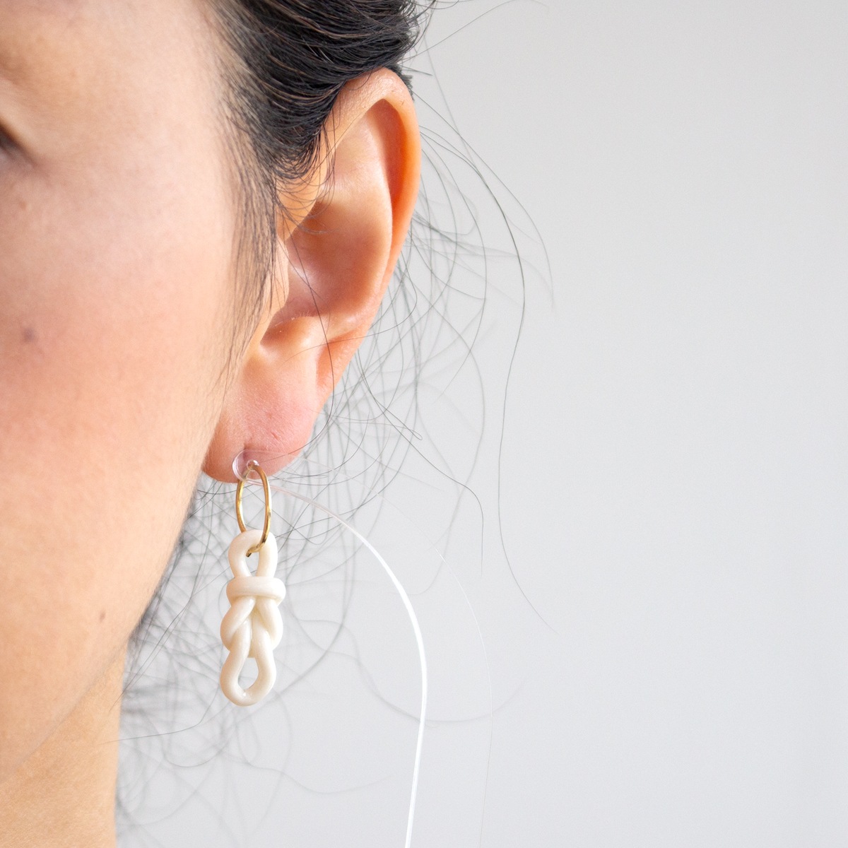 Anne Black ピアス knots レディース フープピアス ラージ 北欧 ピアス
