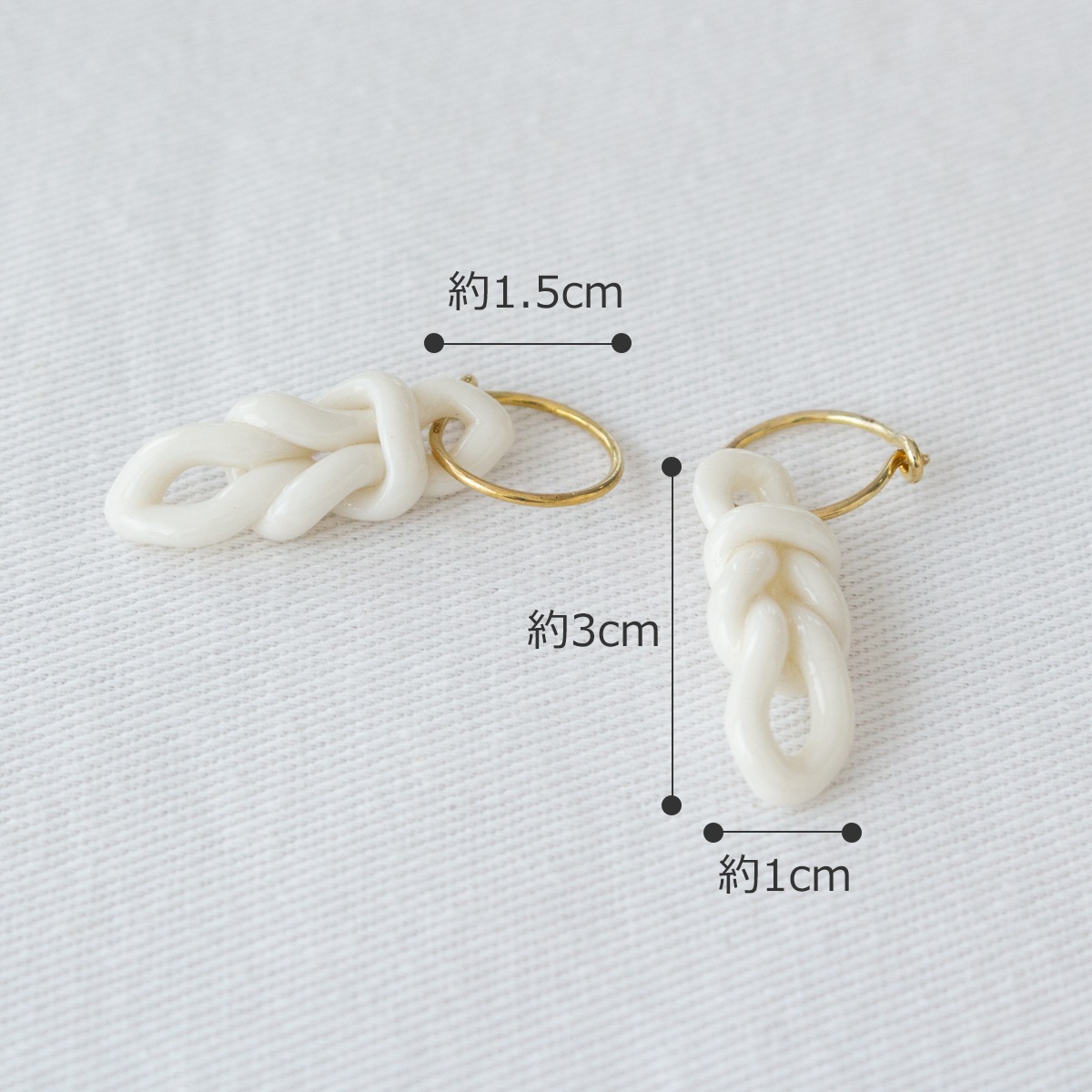 Anne Black ピアス knots レディース フープピアス ラージ 北欧 ピアス