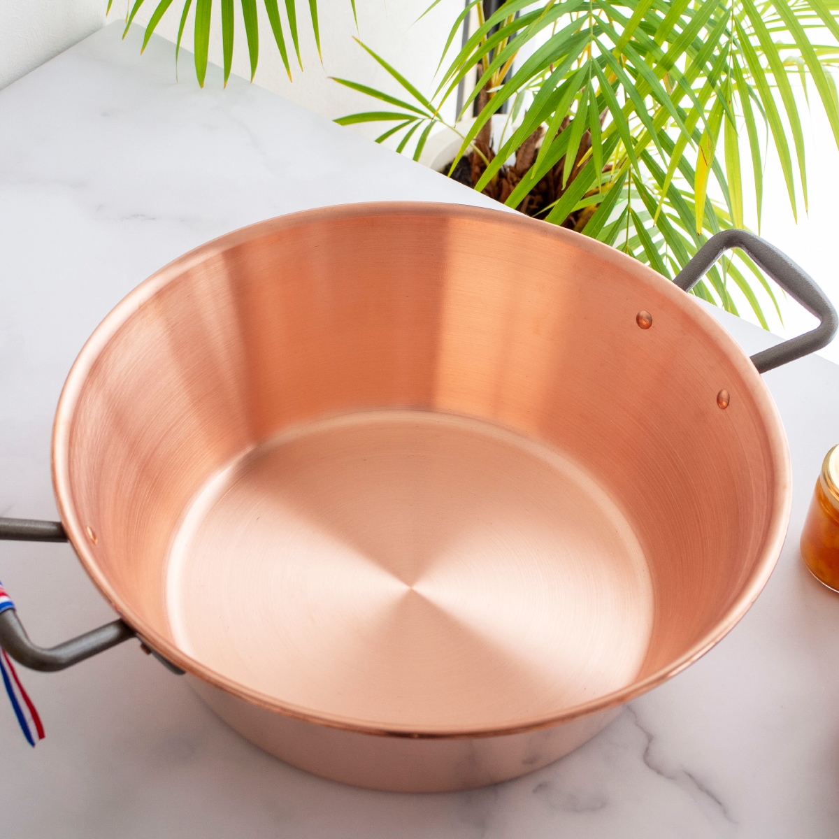 BAUMALU 銅のジャム鍋 38cm 取っ手付き フランス製 ボウマル 銅製