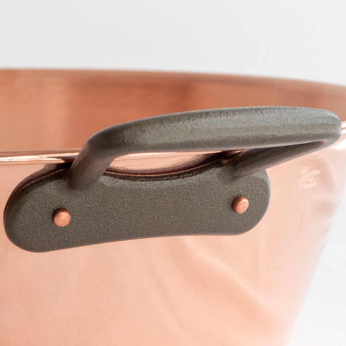 BAUMALU 銅のジャム鍋 38cm 取っ手付き フランス製 ボウマル 銅製