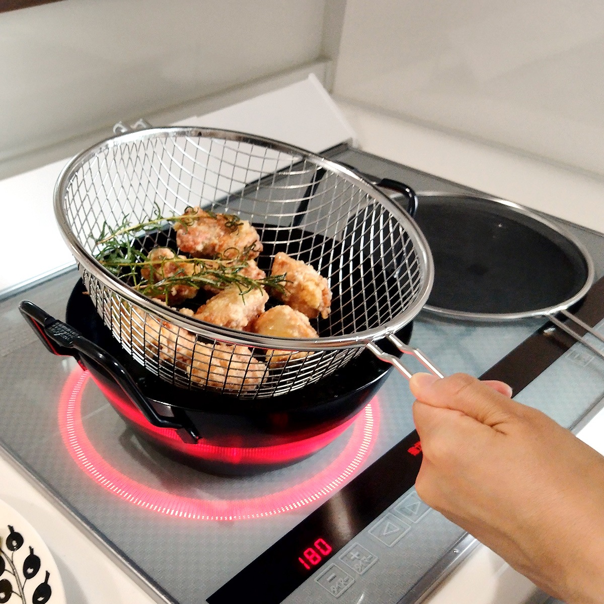 la base ラバーゼ 揚げ鍋 セット 鉄揚げ鍋 22cm 日本製 和平フレイズ