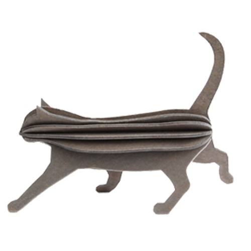 lovi 猫　ナチュラル　グレー　【✿確認用✿】 lovi ロヴィ キャット 12cm 猫 ネコ 北欧雑貨 オーナメント オブジェ