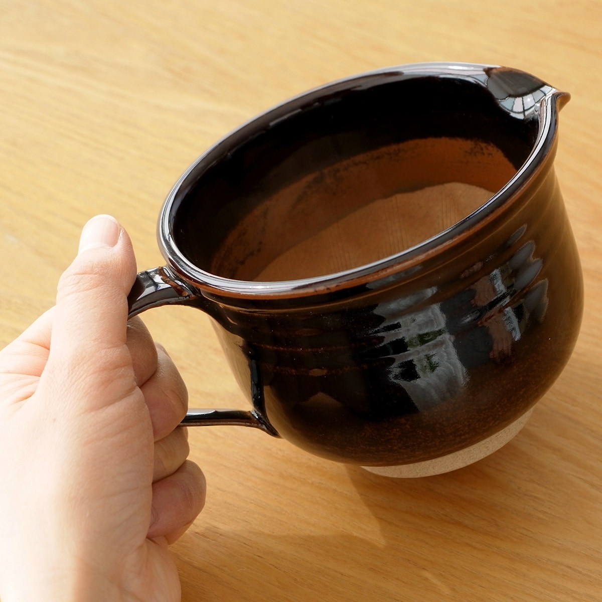 小石原焼 納豆鉢 納豆 小鉢 ドレッシング ソース 片口 陶器 圭秀窯