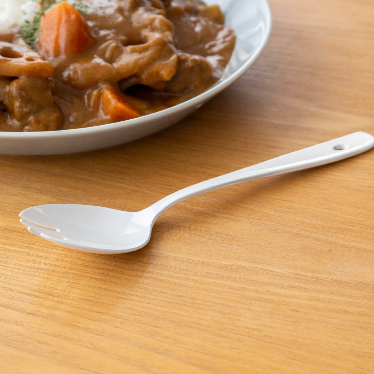 カツカレースプーン 琺瑯 ホーロー カトラリー Blanc ブラン takakuwa