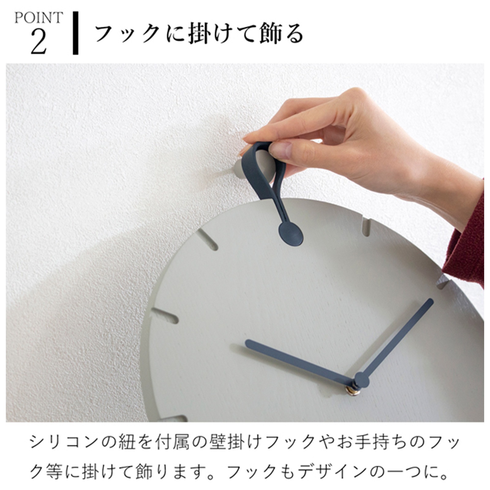掛け時計 おしゃれ 30cm 木製 壁掛け時計 ウォールクロック 吊り下げ