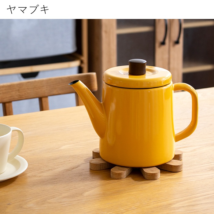野田琺瑯 ケトル ポトル 1.5L やかん 日本製 IH対応 ガス火対応 直火
