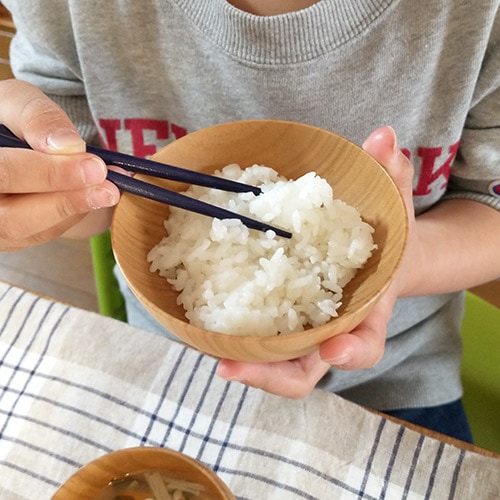 SHIRASAGI 子ども飯椀 ナチュラル さくら 子供用 お茶碗 日本製 天然木