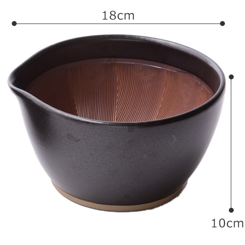 もとしげ すり鉢 大 18cm 中鉢 ボウル 日本製 石見焼 すりバチ ごます