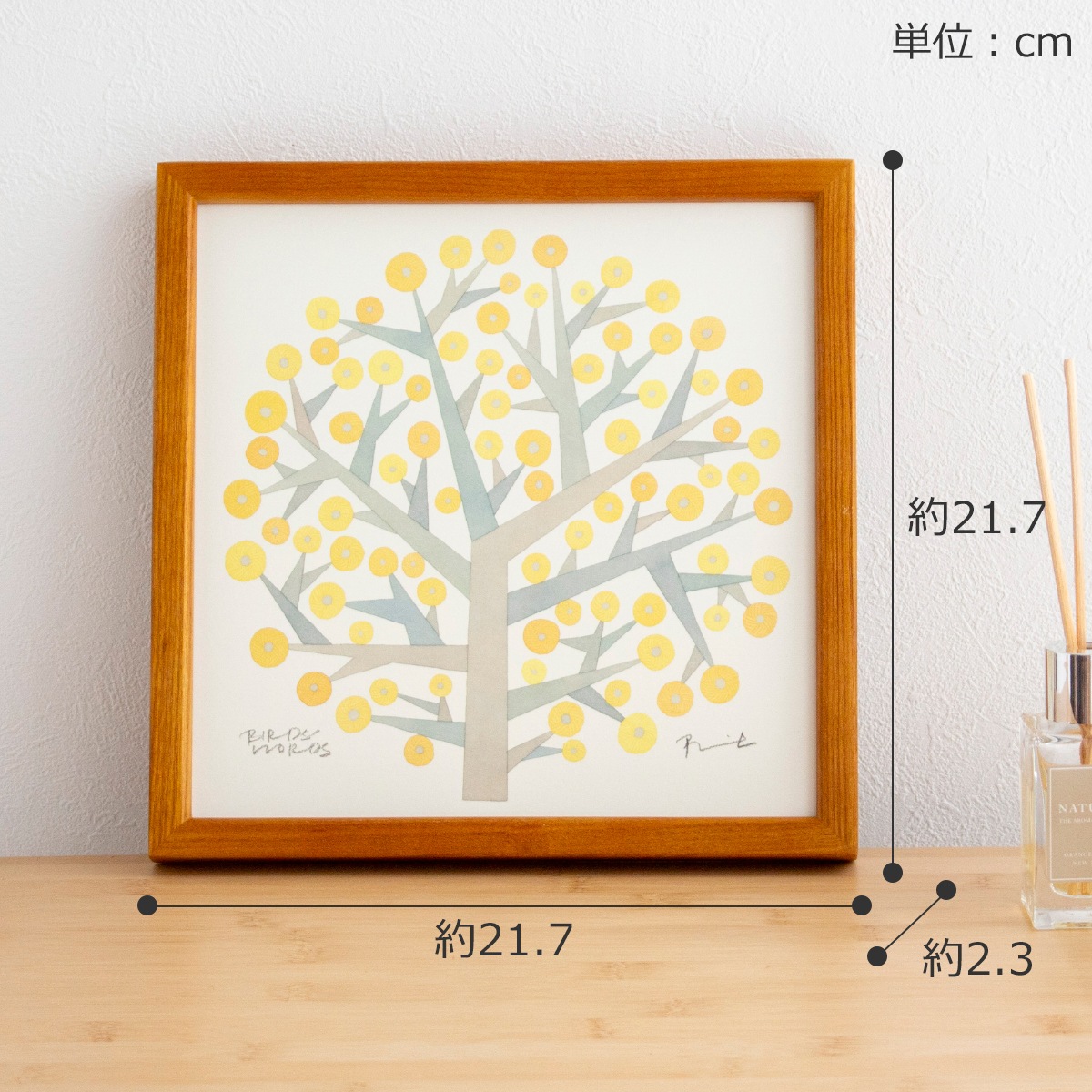 バーズワーズ ポスター フレーム付き 20 tree of hope ツリーオブ