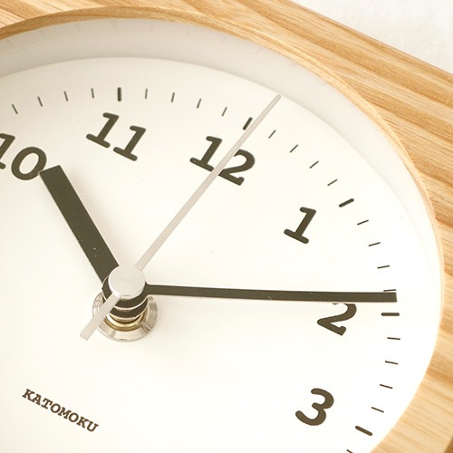 加藤木工 カトモク KATOMOKU Dual use clock 4 ナチュラル 掛け