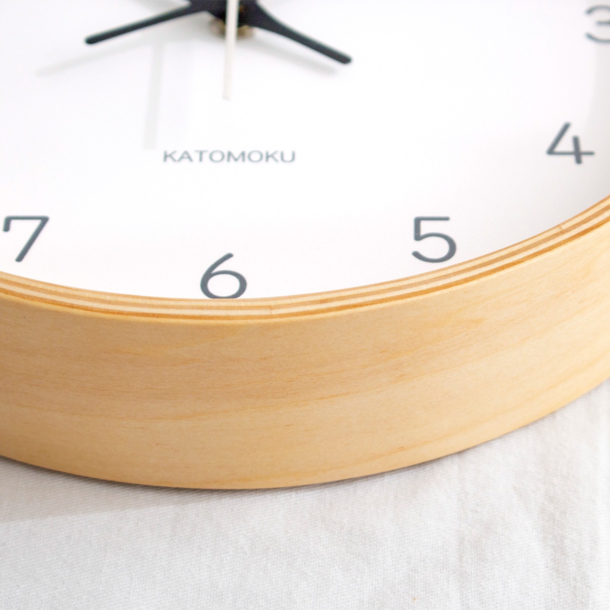 加藤木工 カトモク 掛け時計 KATOMOKU plywood wall clock 22