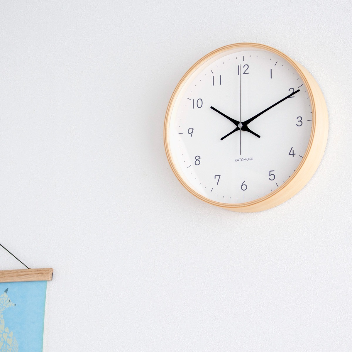 K.factory 掛時計 木製 加藤木工 カトモク 掛け時計 KATOMOKU plywood wall clock 22