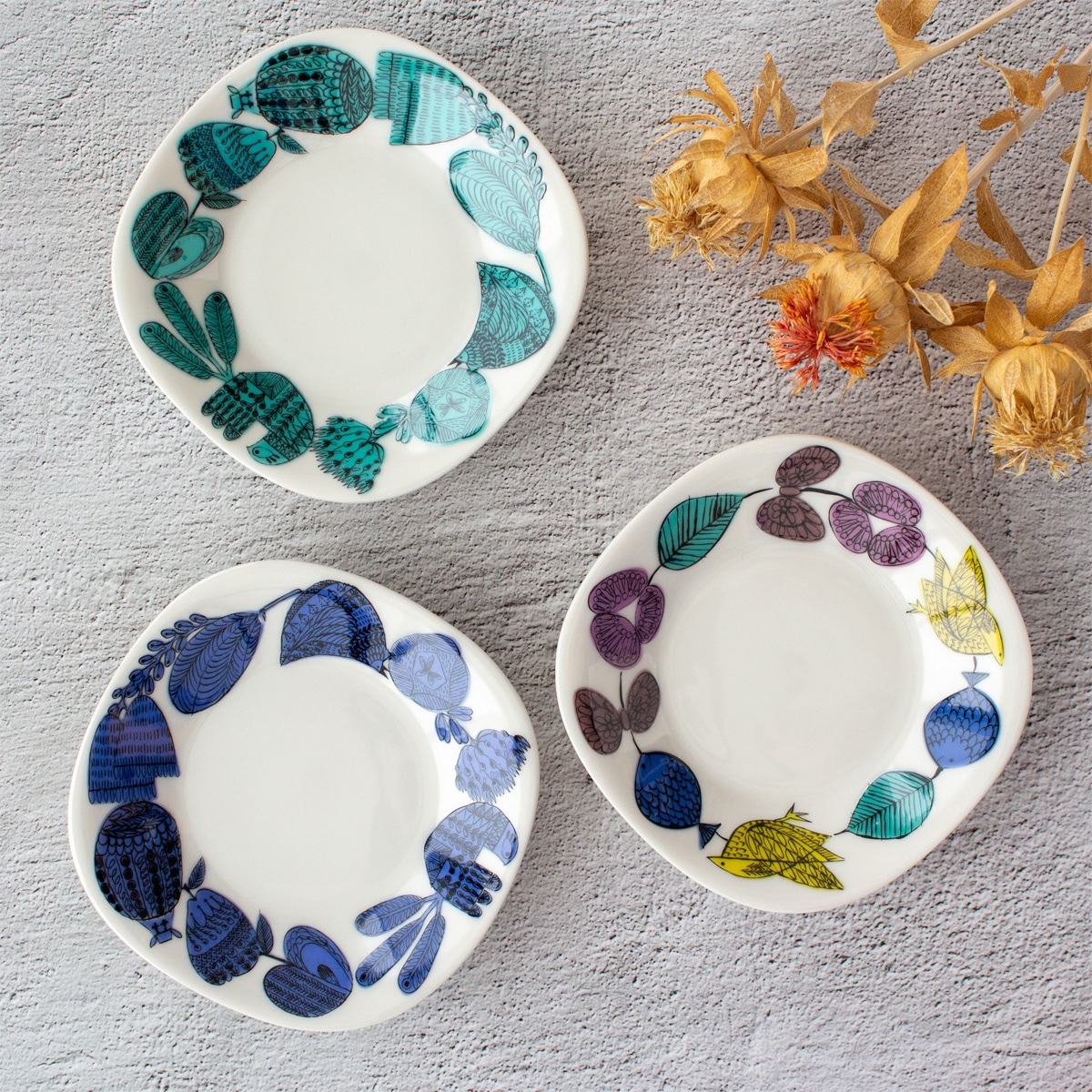 POTPURRI ポトペリー Cirkus Trio Plate S シルクス 小皿 3枚 セット