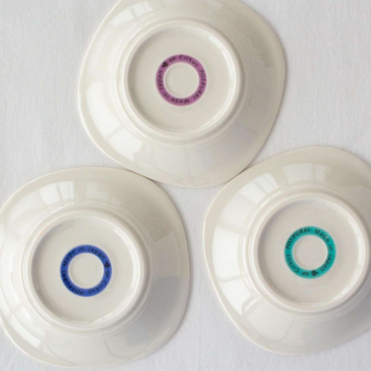 POTPURRI ポトペリー Cirkus Trio Plate S シルクス 小皿 3枚 セット