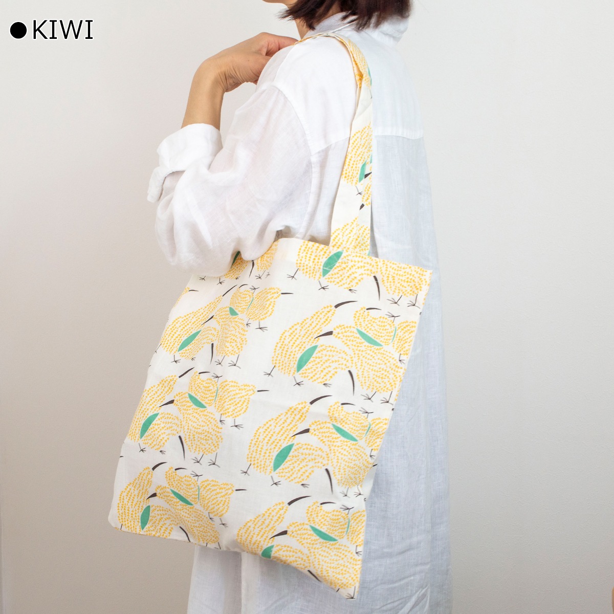 トートバッグ インド綿 ブロックプリント 35×39cm A4トートバッグ 縦型