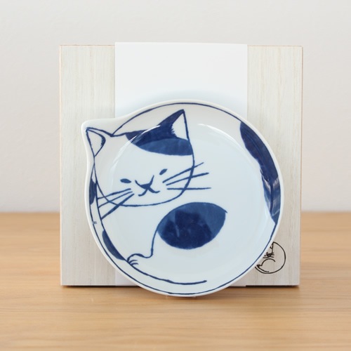 波佐見焼 neco皿 猫皿 小皿 手塩皿 5枚 セット 木箱入り ねこ皿 取り皿