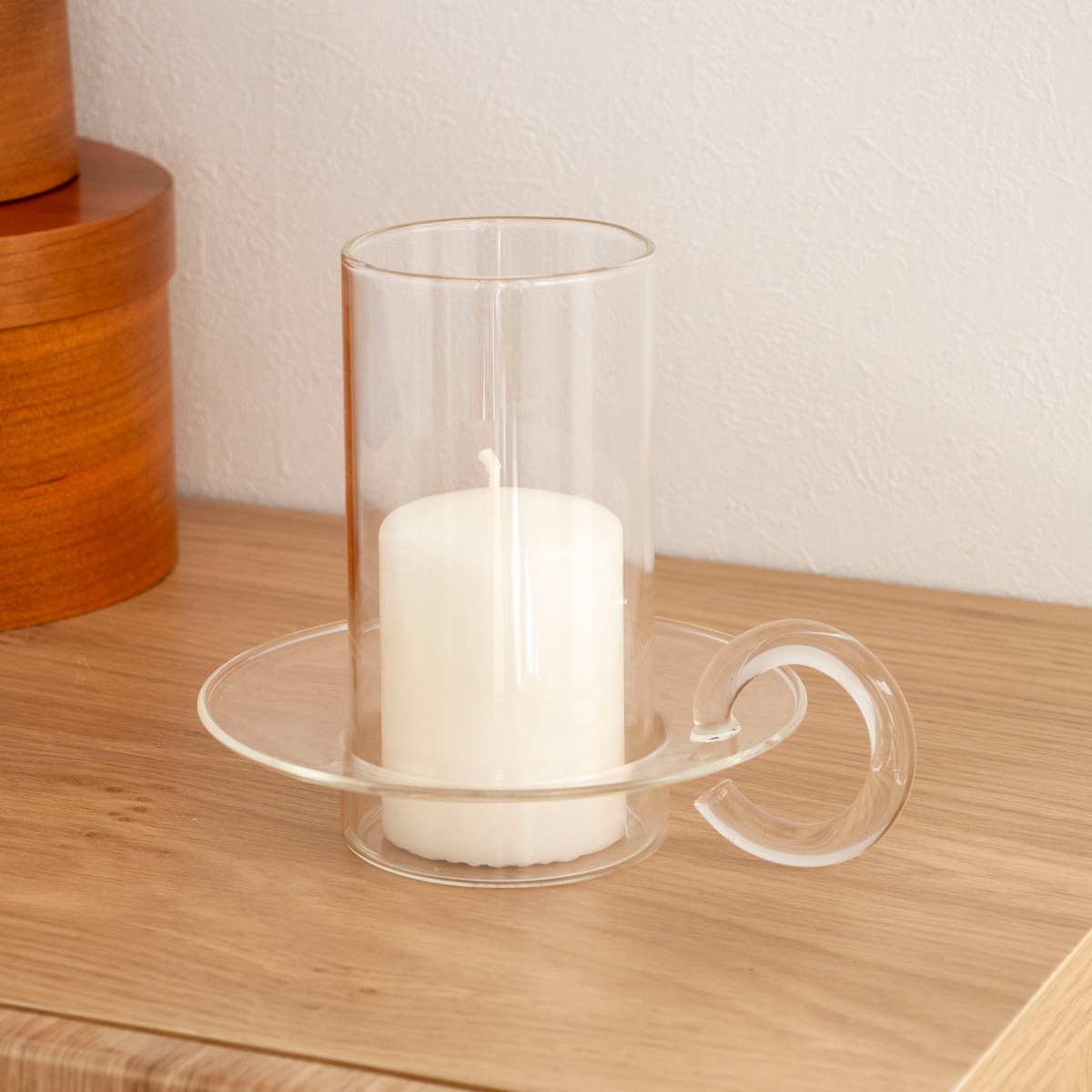 Ferm Living キャンドルホルダー ガラス 北欧 キャンドルスタンド