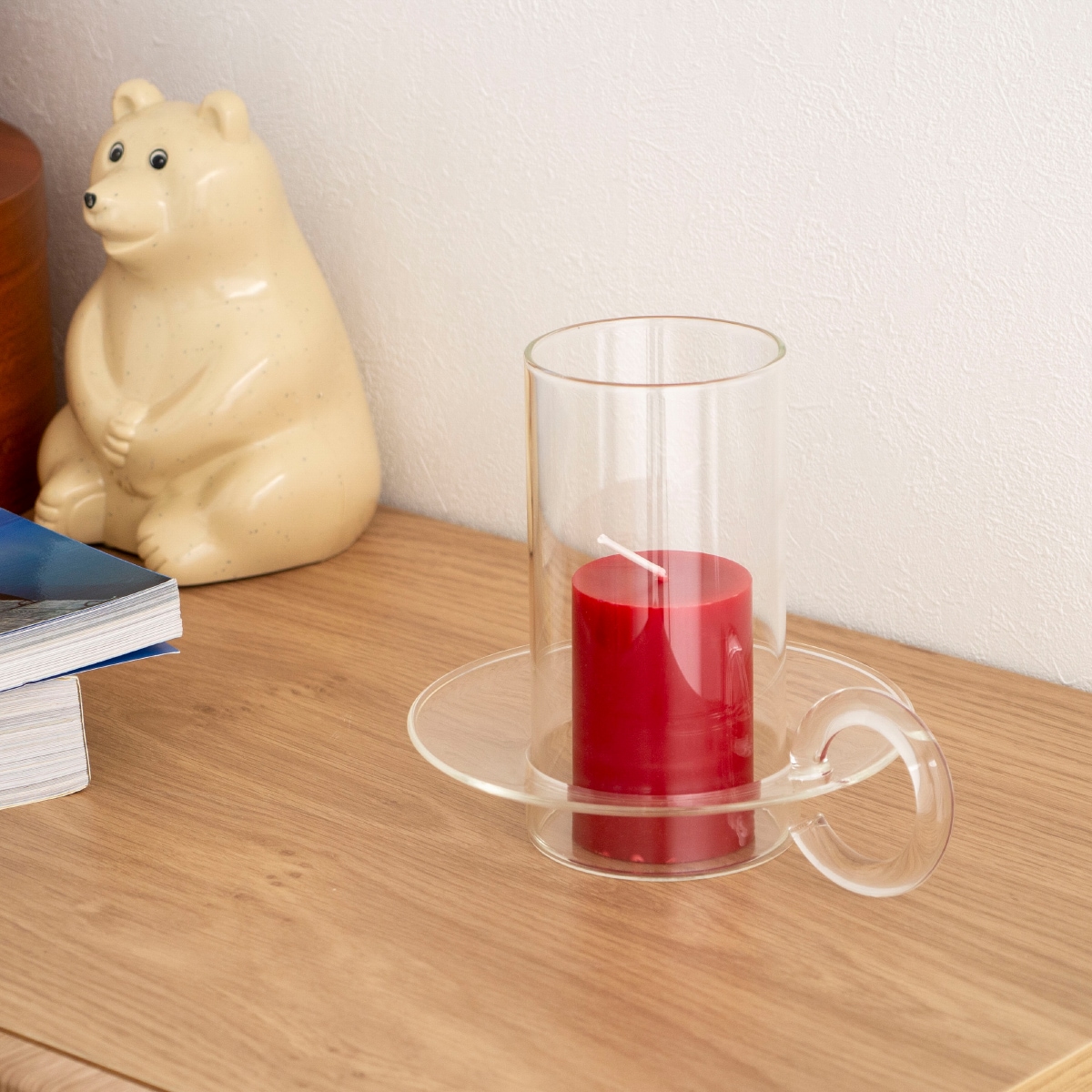 Ferm Living キャンドルホルダー ガラス 北欧 キャンドルスタンド