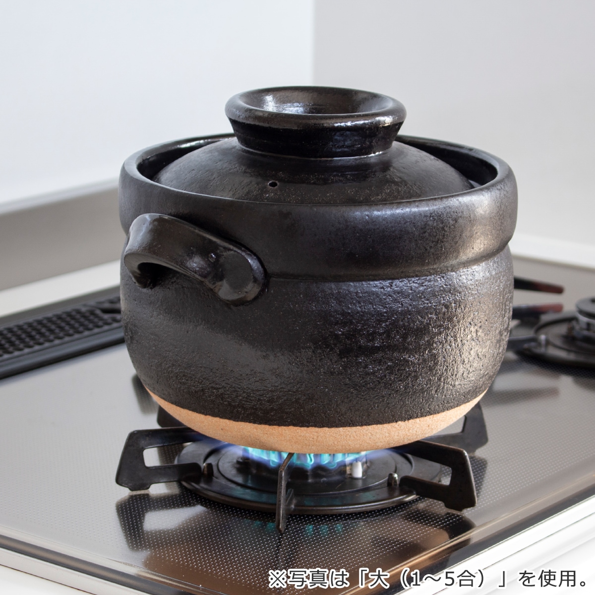 ごはん鍋 3合 小 土鍋 カネフサ製陶 信楽焼 炊飯 炊飯土鍋 ご飯鍋 直火