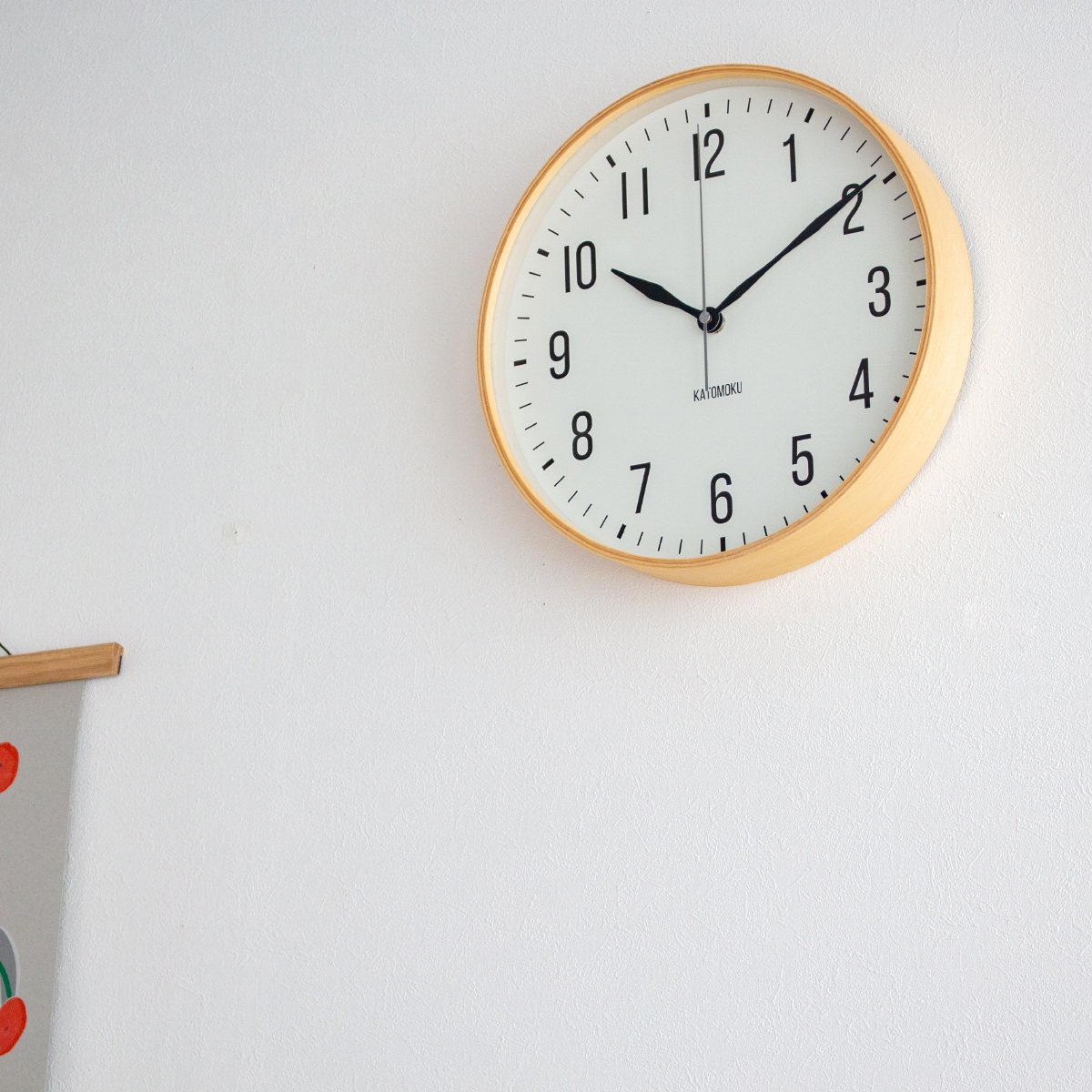 加藤木工 カトモク 掛け時計 KATOMOKU plywood wall clock 19
