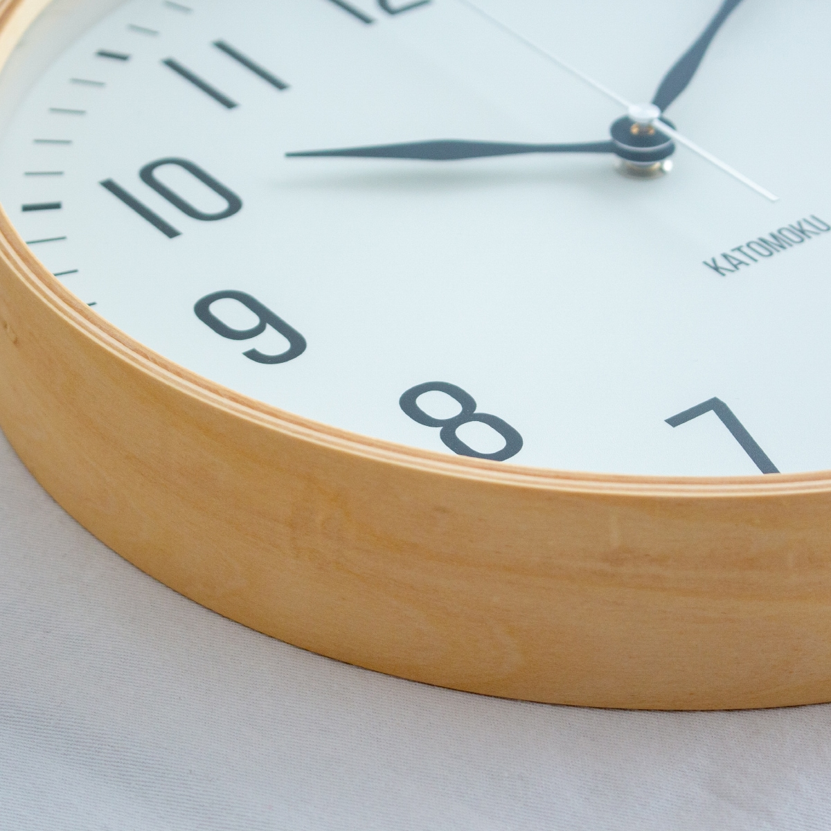 加藤木工 カトモク 掛け時計 KATOMOKU plywood wall clock 19