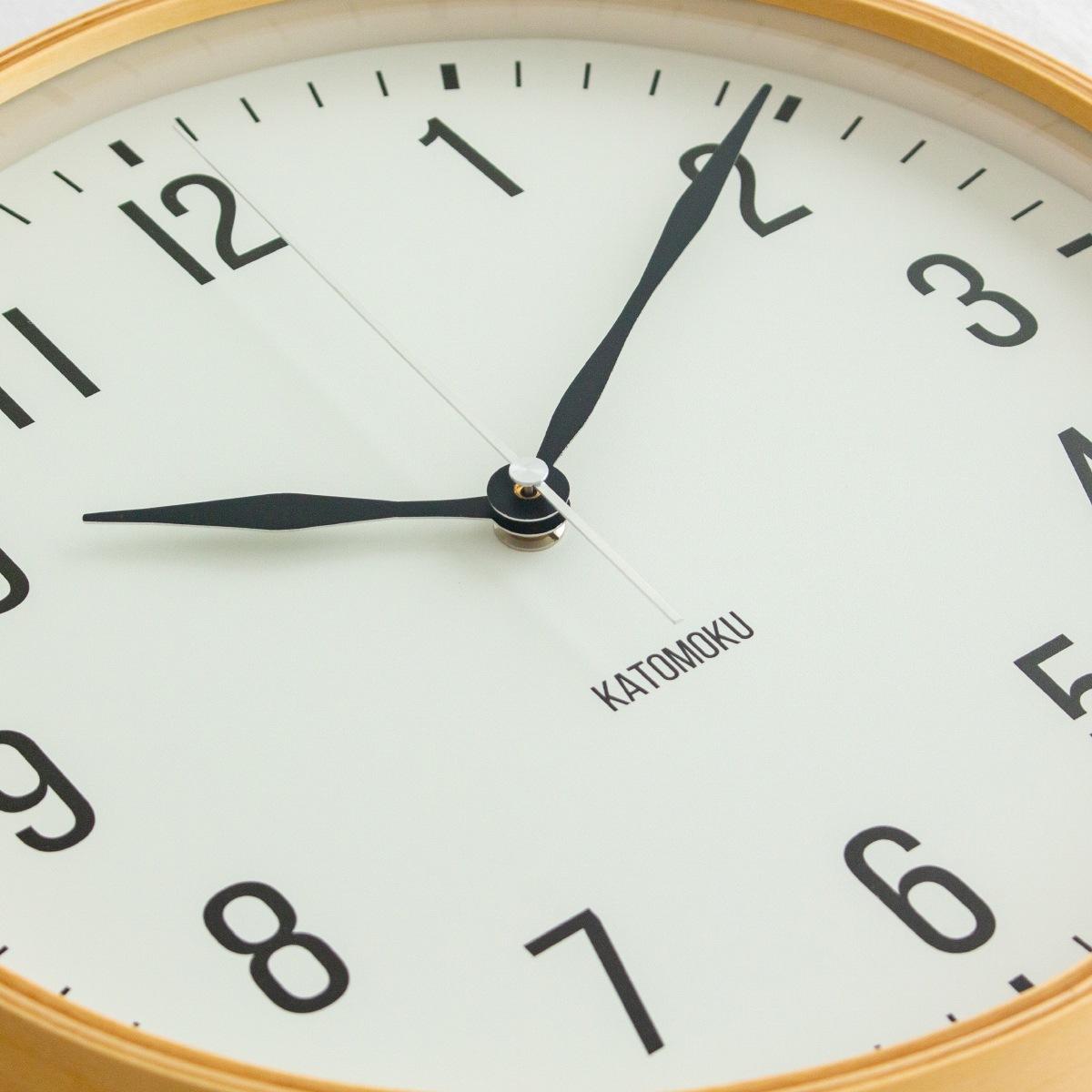加藤木工 カトモク 掛け時計 KATOMOKU plywood wall clock 19