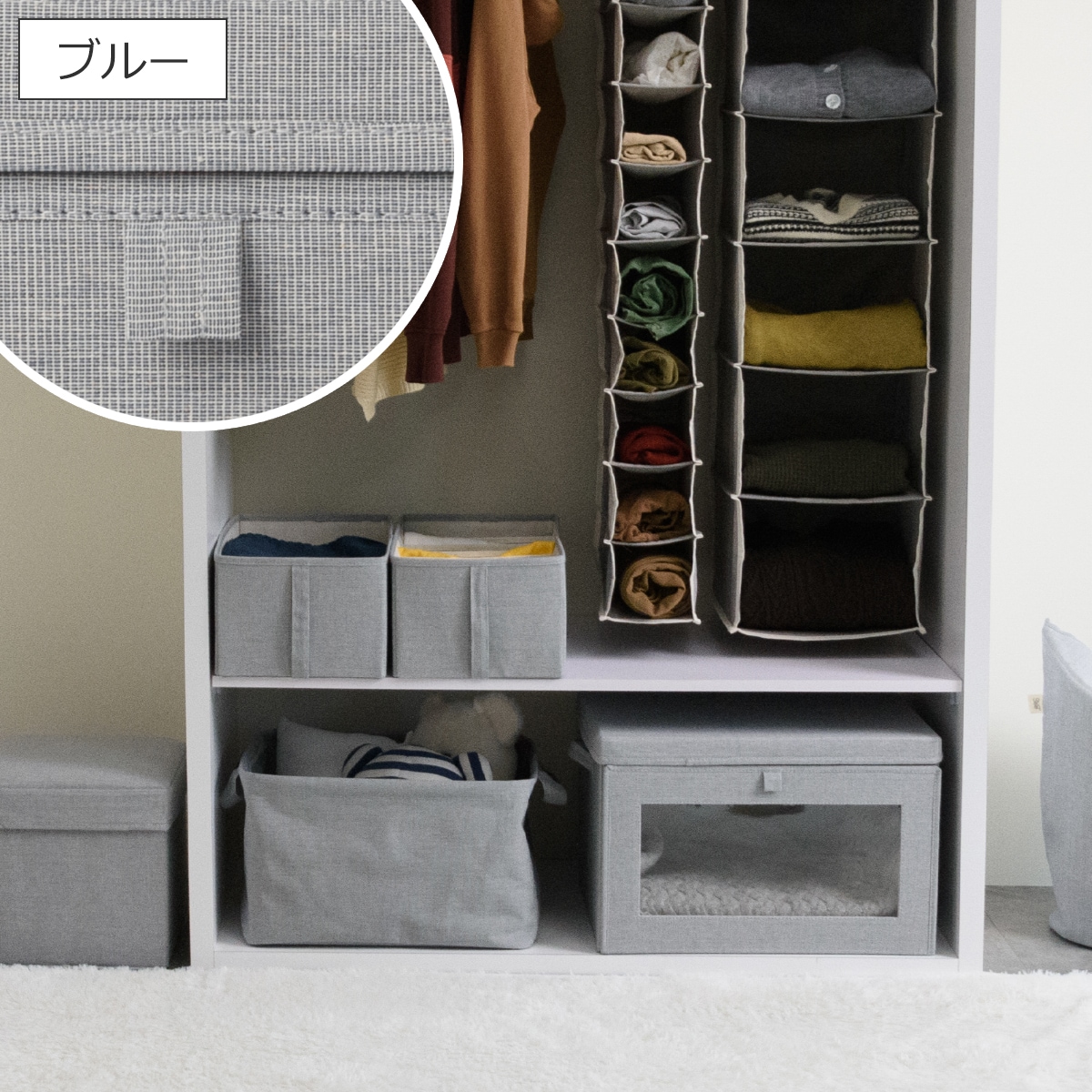 G.I. Joe 収納ボックス オリーブグリーン　GIジョー Gudee グディ 収納ボックス XL 66L 窓付き 布 折りたたみ 前開き フタ