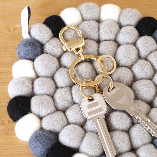 EASY KEYRING イージー キーリング シルバー ゴールド キーホルダー
