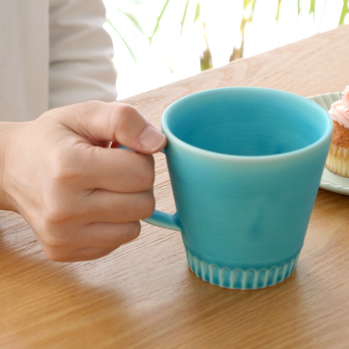 SAKUZAN ストライプ Stripe マグカップ マグ 350ml 作山窯 美濃焼 食器