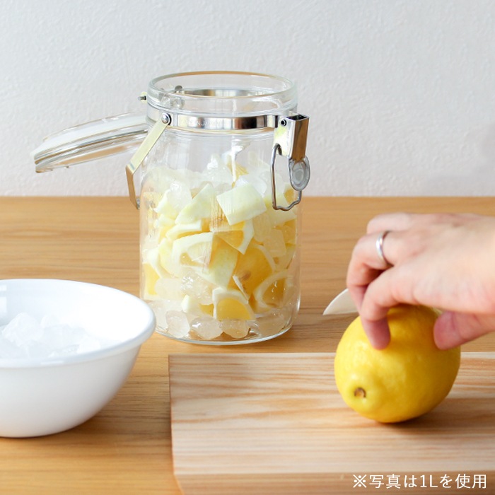 セラーメイト 取手付密封びん 4L 梅仕事 ガラス保存容器 梅酒 梅