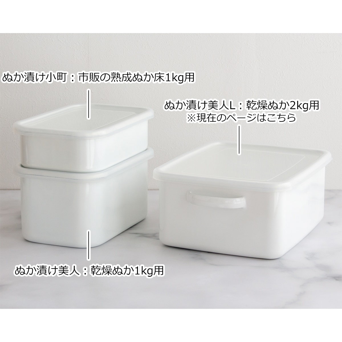 たぬたぬ　 野田琺瑯 ぬか漬け美人 L ぬか2kg用 5.8L ホーロー ぬか漬け 容器 保存