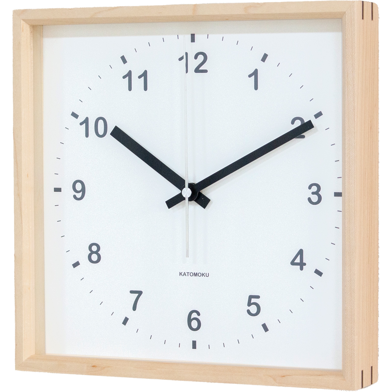加藤木工 カトモク 掛け時計 KATOMOKU square clock スクエア 四角