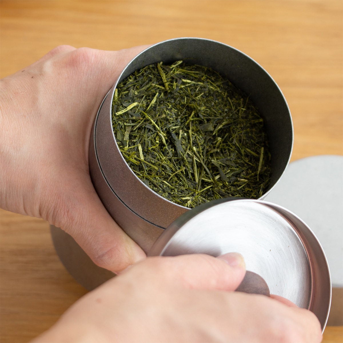 宮崎製作所 茶筒 大 300g Miyaco ミヤコ ステンレス 茶き 茶葉 茶缶