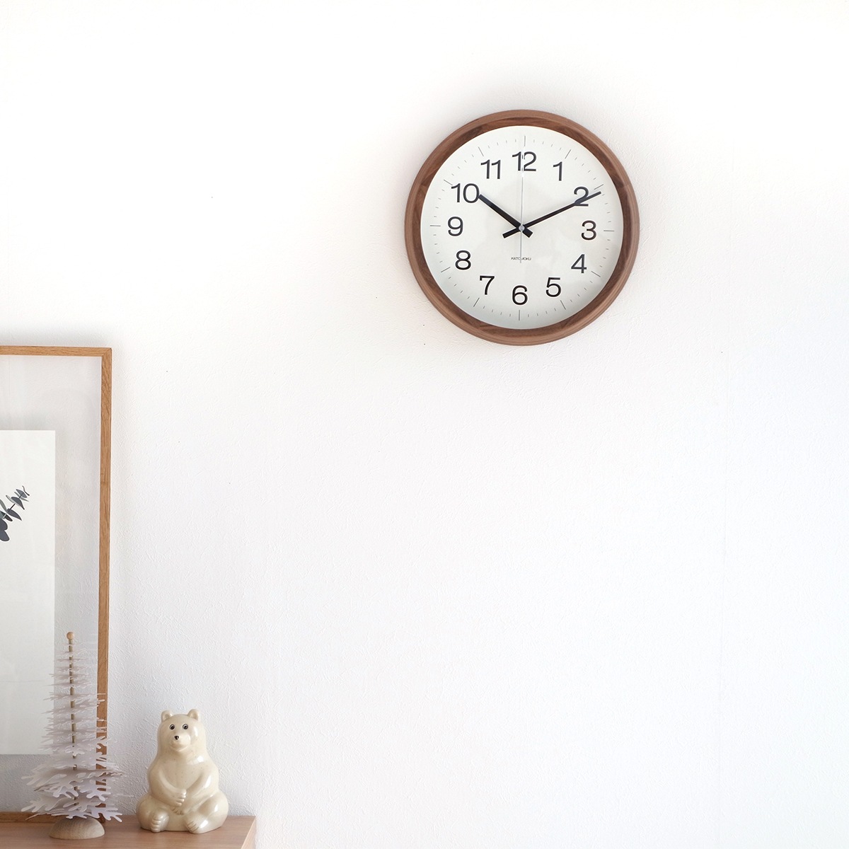 加藤木工 カトモク KATOMOKU Muku clock 16 Lサイズ ウォールナット
