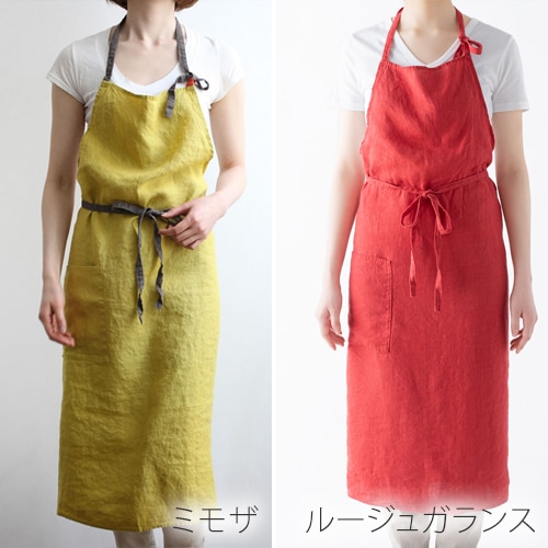Mamiko Kondo リネンエプロンセット エプロン リネン ワンピース リーノエリーナ マノン Lino e Lina Manon