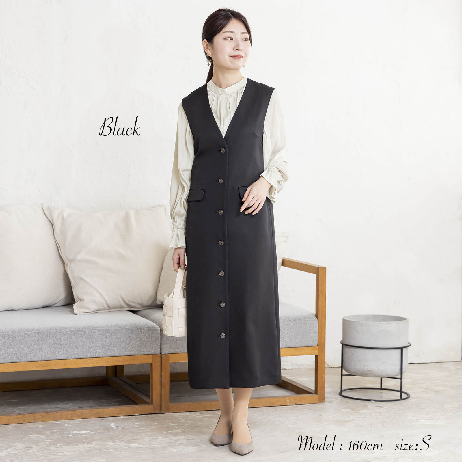 ロングジレワンピース|レディースオフィスカジュアル通販BOW