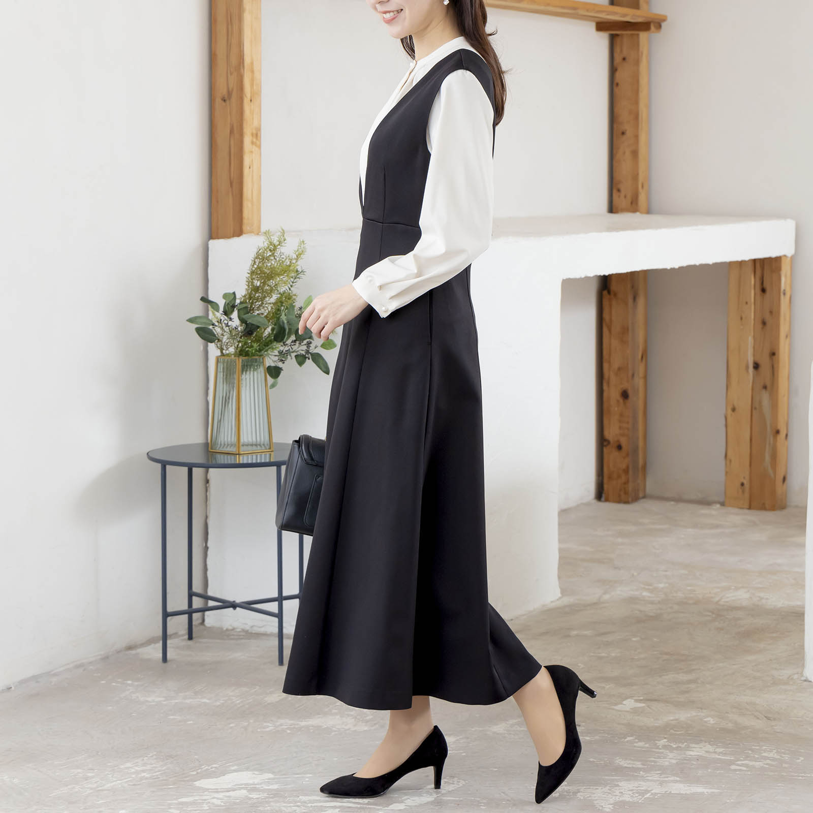 フレアジャンパースカート|レディースオフィスカジュアル通販BOW