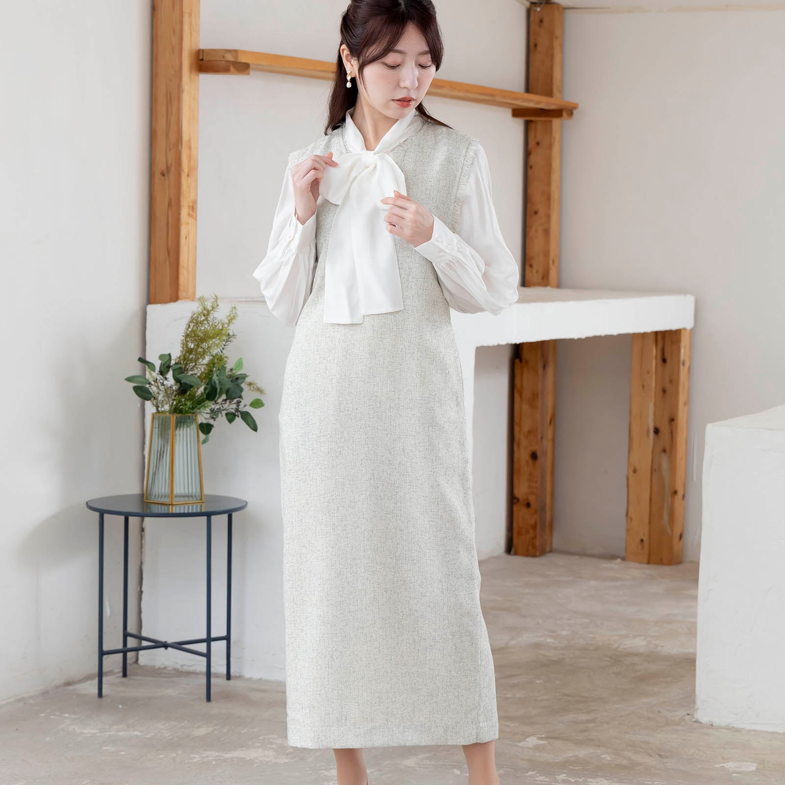 familiar ツイードジャンパースカート familiar ツイードジャンパースカート