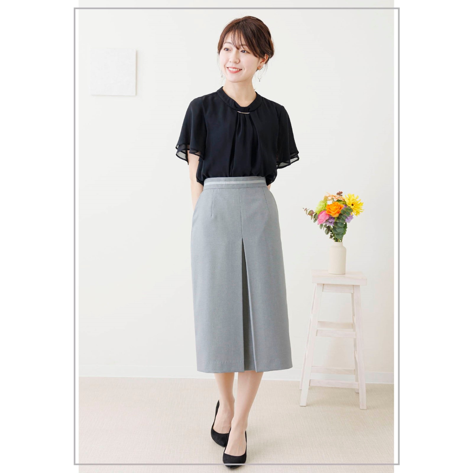 シャツ ブラウス レディース 夏 半袖 前開き シフォン 着回し 気質 上品 柔らかい 無地 フレア袖 オフィス ビジネス 事務服 涼しい ゆったり シャツ ブラウス レディース 夏 半袖 前開き シフォン 着回し