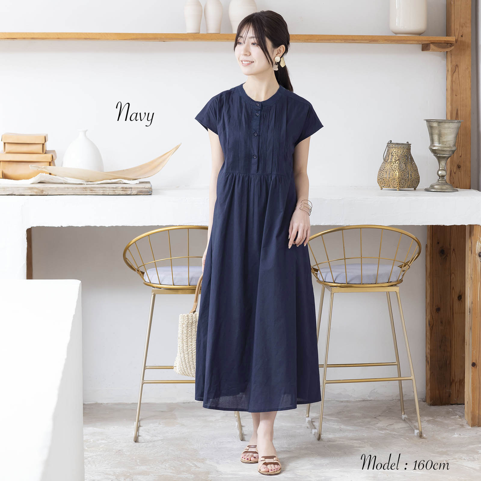 ピンタックワンピース|レディースオフィスカジュアル通販BOW