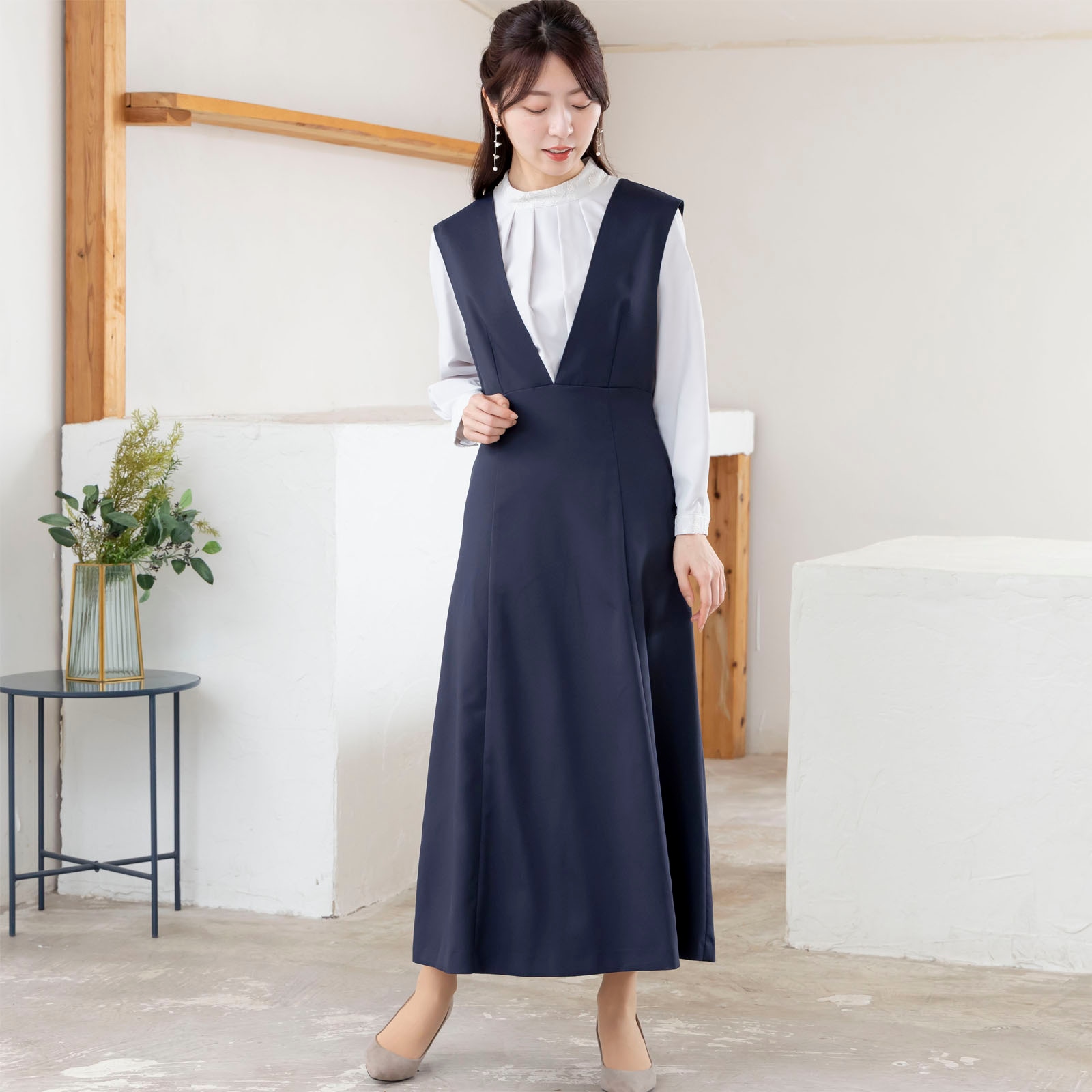 美品 SENTOF(セントフ) ハイネックタイブラウス 美品 SENTOF(セントフ) ハイネックタイブラウス