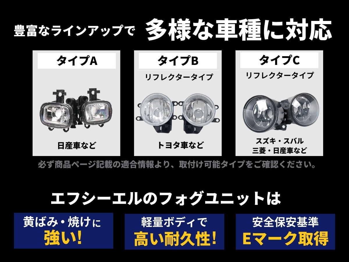 ガラスレンズユニット カラーチェンジLEDバルブ フォグランプ セット