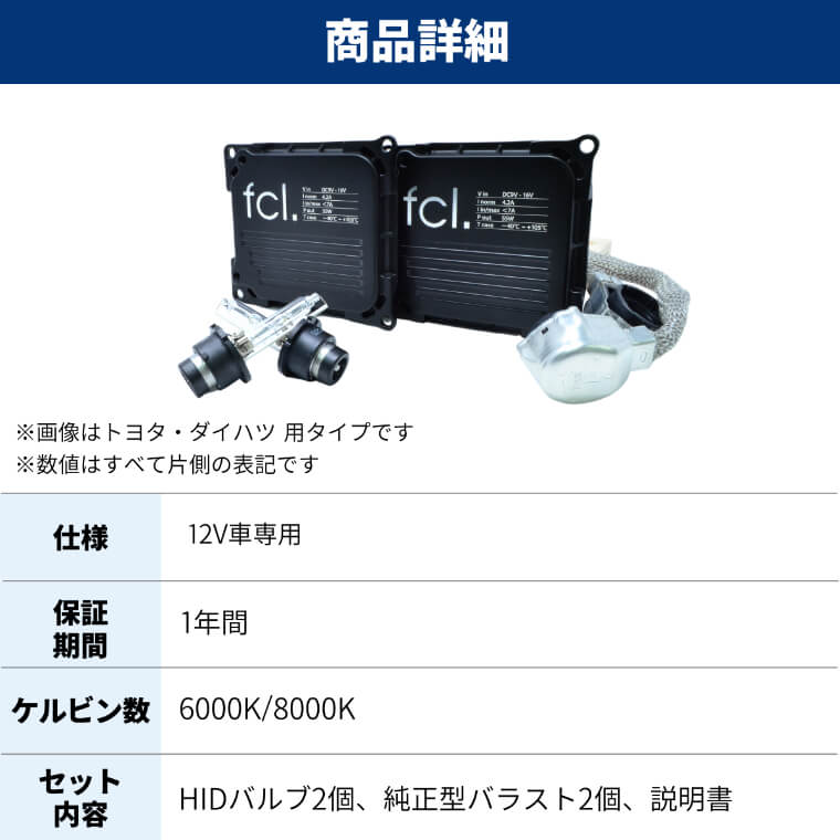 HIDキット D4 55W化 純正バラスト ヘッドライト6000K 車検 LED HIDキット 55w 45w D2 D4 純正型 6000k 8000k 12000k 加工不要