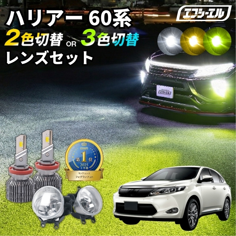ハリアー 2色切替LED レンズユニット タイプB カラーチェンジLEDバルブ