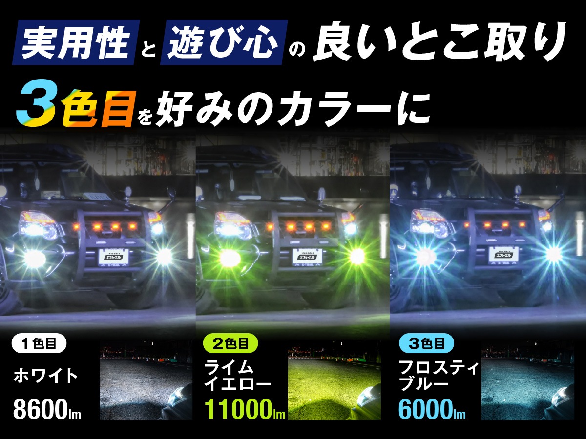 ランドクルーザー 200 2色切替LED レンズユニット タイプB カラー