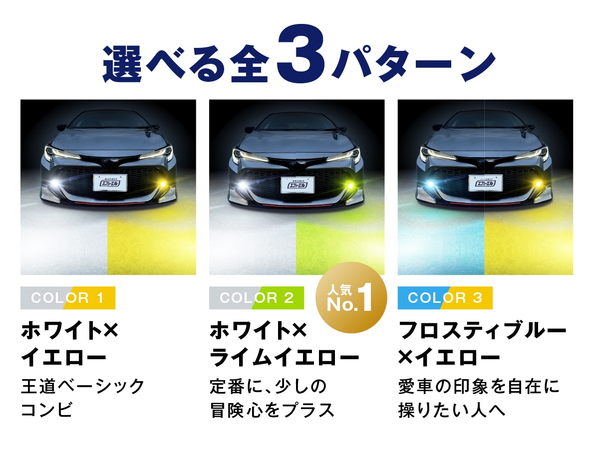 ハリアー MXUA8#/AXUH8#/AXUP85 純正LEDフォグ専用 L1B 2色切替