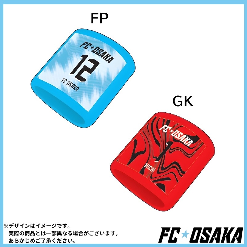 genius リストバンド　缶バッジ　punkandyo 2026-27シーズンモデル FC大阪 リストバンド（選手ネーム＆ナンバー