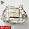 リング　指輪 天然 ダイヤモンド トータル1.65CT 天然ダイヤモンド プラチナ900 K18 18金
