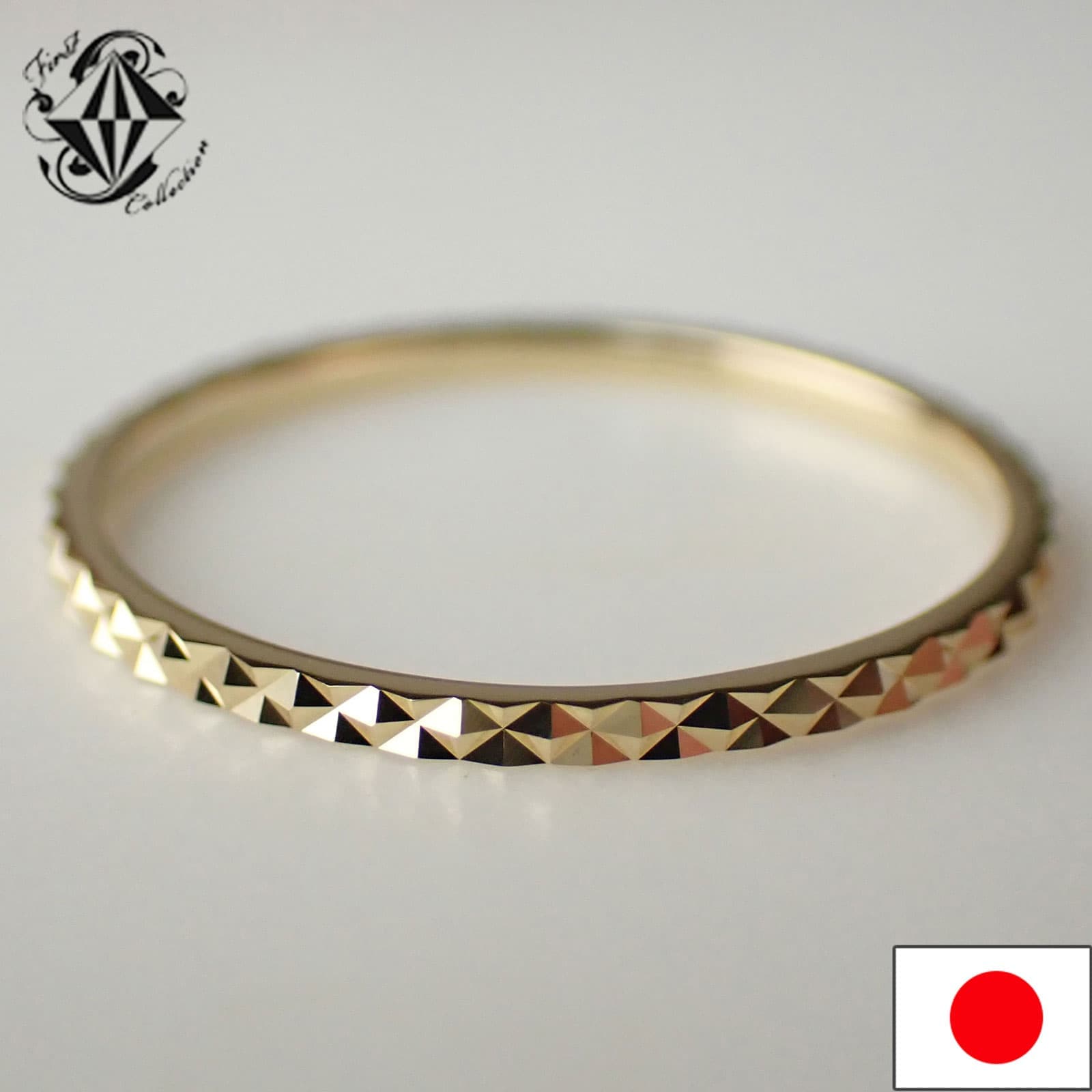 18金 K18 リング ダイヤモンドミラーカット 上品 1mm幅 レディース メンズ シンプル 指輪 ゴールド フラグメントカット